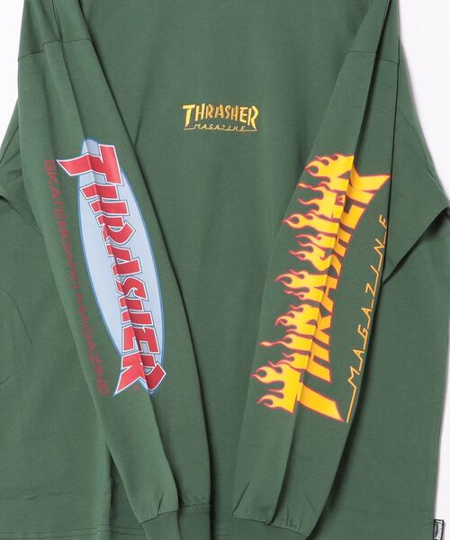 THRASHER（スラッシャー）の「【THRASHER/スラッシャー】ヘビーウェイト　バックプリント 袖プリント ロンT（Tシャツ/カットソー・メンズ・ブラック系その他2/グレー系その他/ブラック系その他/ホワイト系その他/グリーン系その他2/ホワイト系その他2・LARGE/MEDIUM）」の7枚目の写真