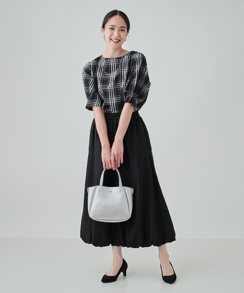 DRESKIP（ドレスキップ）の「◆【洗える/イージーケア】腕周りがキレイに見える 5分袖ブラウス（シャツ/ブラウス・レディース・ブラック系1/ベージュ系その他2/ワイン系1/ベージュ系2・02/03/04）」の11枚目の写真