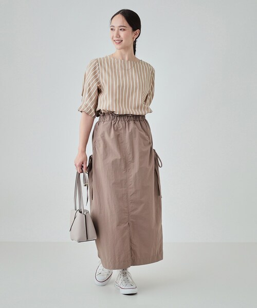 DRESKIP（ドレスキップ）の「◆【洗える/イージーケア】腕周りがキレイに見える 5分袖ブラウス（シャツ/ブラウス・レディース・ブラック系1/ベージュ系その他2/ワイン系1/ベージュ系2・02/03/04）」の19枚目の写真