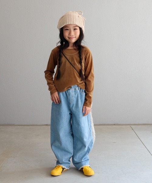 CIAOPANIC TYPY（チャオパニックティピー）の「【KIDS】シアーフロッキーレイヤードTEE（Tシャツ/カットソー・キッズ・ベージュ/ネイビー/ピンク/オフホワイト・SMALL/MEDIUM/LARGE/X-LARGE/XX-LARGE）」の21枚目の写真