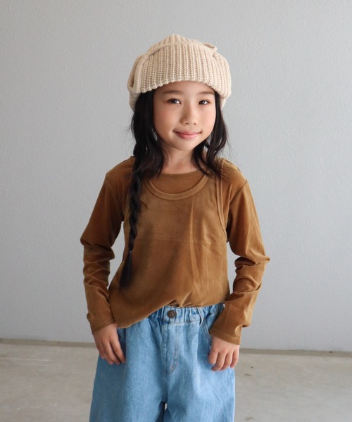 CIAOPANIC TYPY（チャオパニックティピー）の「【KIDS】シアーフロッキーレイヤードTEE（Tシャツ/カットソー・キッズ・ベージュ/ネイビー/ピンク/オフホワイト・SMALL/MEDIUM/LARGE/X-LARGE/XX-LARGE）」の17枚目の写真