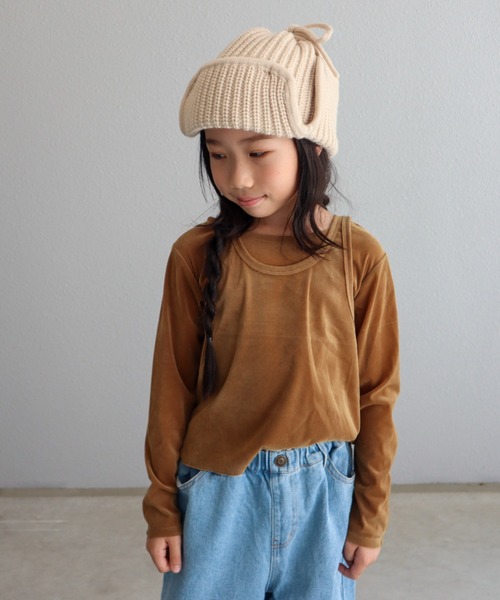 CIAOPANIC TYPY（チャオパニックティピー）の「【KIDS】シアーフロッキーレイヤードTEE（Tシャツ/カットソー・キッズ・ベージュ/ネイビー/ピンク/オフホワイト・SMALL/MEDIUM/LARGE/X-LARGE/XX-LARGE）」の18枚目の写真