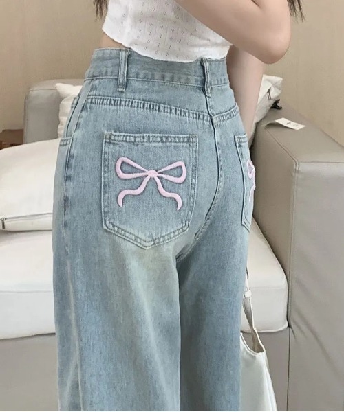 バックリボンデニムパンツ ⚠️本日まで バックリボンデニムパンツ[品番：MKSW0064621]｜RESEXXY
