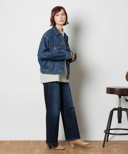 SOMETHING(サムシング)の「SOMETHING(サムシング)【レディース】「LISA」セミワイドパンツ(デニムパンツ・レディース・ダークインディゴブルー・26inch/27inch/29inch/30inch/25inch/28inch)」の20枚目の写真