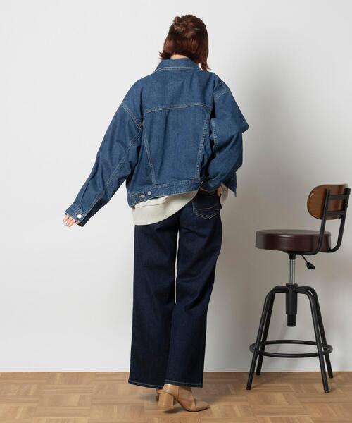 SOMETHING(サムシング)の「SOMETHING(サムシング)【レディース】「LISA」セミワイドパンツ(デニムパンツ・レディース・ダークインディゴブルー・26inch/27inch/29inch/30inch/25inch/28inch)」の21枚目の写真