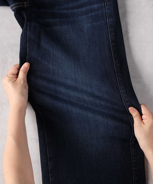 SOMETHING(サムシング)の「【SOMETHING】「LISA」セミワイドパンツ(デニムパンツ・レディース・ダークインディゴブルー・26inch/27inch/29inch/30inch/25inch/28inch)」の13枚目の写真