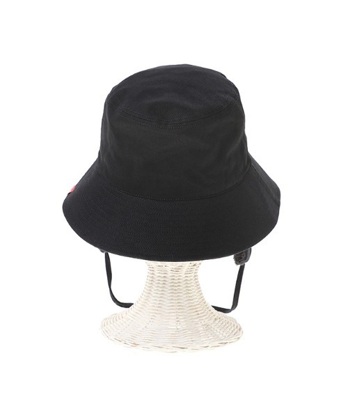 Manhattan Portage（マンハッタンポーテージ）の「Ear Flap Bucket Hat（ハット・メンズ・ブラック/アイボリー・FREE）」の5枚目の写真