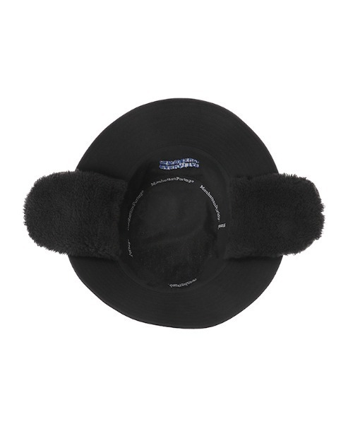 Manhattan Portage（マンハッタンポーテージ）の「Ear Flap Bucket Hat（ハット・メンズ・ブラック/アイボリー・FREE）」の6枚目の写真