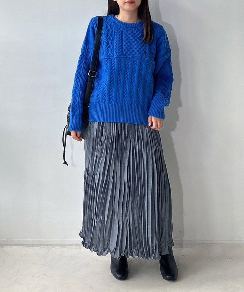 AS KNOW AS plus（アズノゥアズプラス）の「◇ランダムプリーツスカート（スカート・レディース・カーキ/ブラック/レッド系/グレー/ネイビー系・FREE）」の13枚目の写真