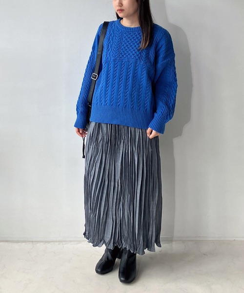 AS KNOW AS plus（アズノゥアズプラス）の「◇ランダムプリーツスカート（スカート・レディース・カーキ/ブラック/レッド系/グレー/ネイビー系・FREE）」の14枚目の写真