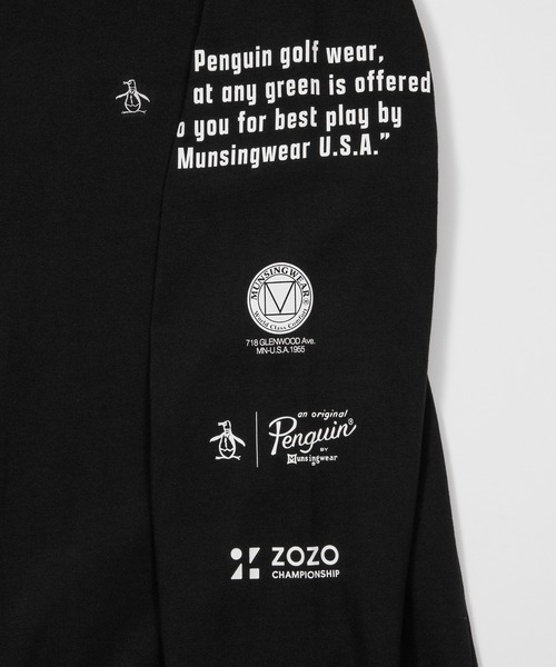 penguin BY MUNSINGWEAR（ペンギン バイ マンシングウェア）の「【ZOZO CHAMPIONSHIP】グラフィックロングスリーブTシャツ（Tシャツ/カットソー・メンズ・ブラック/ホワイト・M/L/XL）」の11枚目の写真