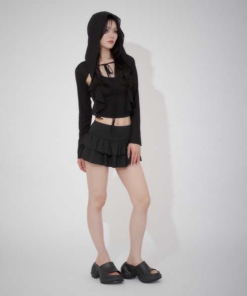 LunaVie(ルナヴィ)の「hoodie ensemble / フーディアンサンブル(アンサンブル・レディース・Black/Moca・FREE)」の12枚目の写真