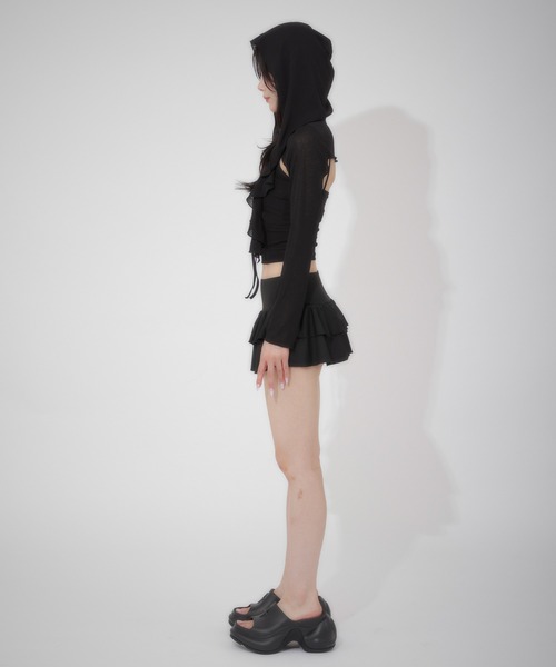 LunaVie(ルナヴィ)の「hoodie ensemble / フーディアンサンブル(アンサンブル・レディース・Black/Moca・FREE)」の15枚目の写真