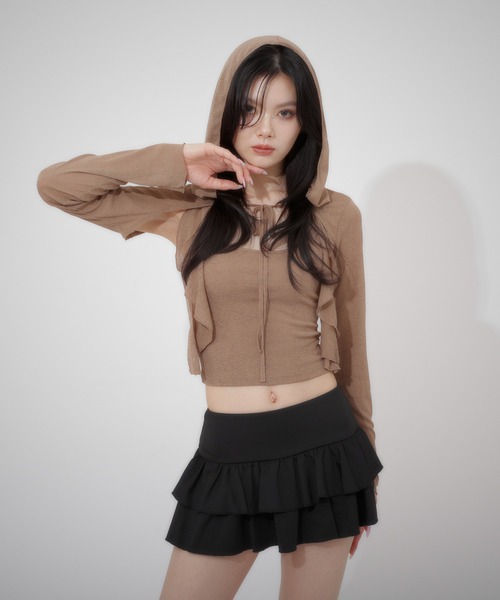 LunaVie(ルナヴィ)の「hoodie ensemble / フーディアンサンブル(アンサンブル・レディース・Black/Moca・FREE)」の20枚目の写真