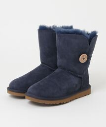 未使用 UGG アグ ムートンブーツ ネイビー UGG - UGG ネイビー ムートンブーツクラシックミニ 美品23センチ