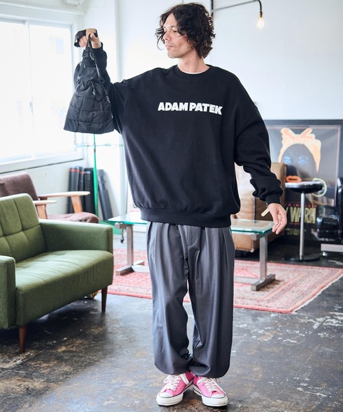 ADAM PATEK（アダムパテック）の「ADAMPATEK/braided polyester drawstring bag/編み込みナイロン巾着バッグ(AP2429027)（ハンドバッグ・レディース・ブラック/グレー・FREE）」の16枚目の写真