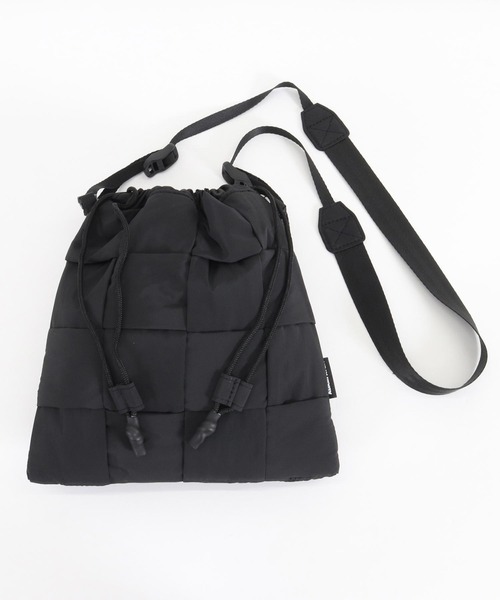 ADAM PATEK（アダムパテック）の「ADAMPATEK/braided polyester drawstring bag/編み込みナイロン巾着バッグ(AP2429027)（ハンドバッグ・レディース・ブラック/グレー・FREE）」の20枚目の写真