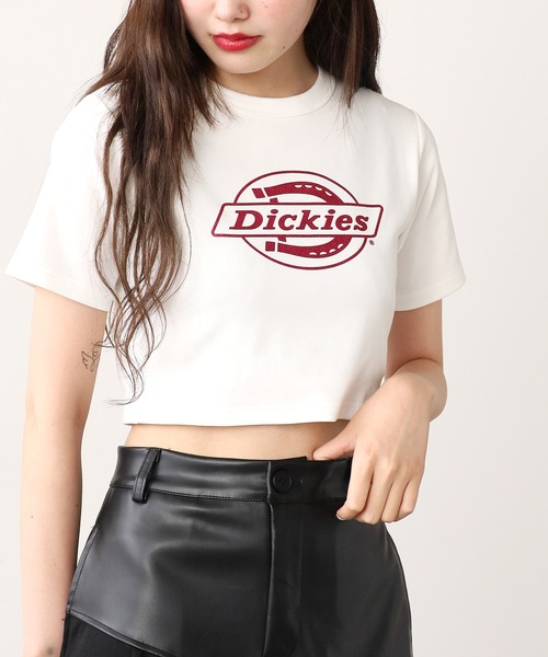 Dickies(ディッキーズ)の「Dickies/ディッキーズ DK CROPPED SHORT SLEEVE TEE ショートスリーブ Tシャツ(Tシャツ/カットソー・レディース・ブラック/オフホワイト/ホワイト/ブラック系1・FREE)」の5枚目の写真