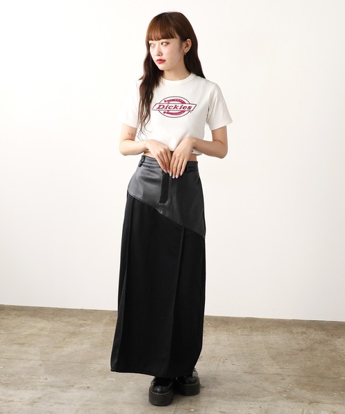 Dickies(ディッキーズ)の「Dickies/ディッキーズ DK CROPPED SHORT SLEEVE TEE ショートスリーブ Tシャツ(Tシャツ/カットソー・レディース・ブラック/オフホワイト/ホワイト/ブラック系1・FREE)」の8枚目の写真