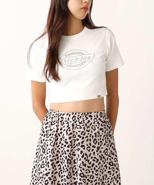 Dickies(ディッキーズ)の「Dickies/ディッキーズ DK CROPPED SHORT SLEEVE TEE ショートスリーブ Tシャツ(Tシャツ/カットソー・レディース・ブラック/オフホワイト/ホワイト/ブラック系1・FREE)」の10枚目の写真