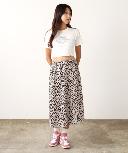 Dickies(ディッキーズ)の「Dickies/ディッキーズ DK CROPPED SHORT SLEEVE TEE ショートスリーブ Tシャツ(Tシャツ/カットソー・レディース・ブラック/オフホワイト/ホワイト/ブラック系1・FREE)」の12枚目の写真