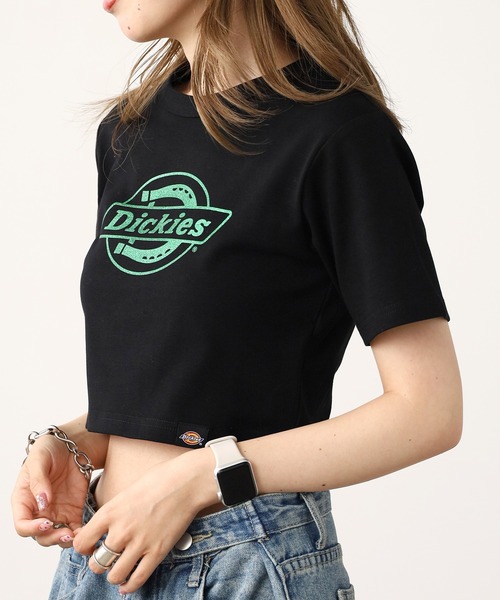 Dickies(ディッキーズ)の「Dickies/ディッキーズ DK CROPPED SHORT SLEEVE TEE ショートスリーブ Tシャツ(Tシャツ/カットソー・レディース・ブラック/オフホワイト/ホワイト/ブラック系1・FREE)」の13枚目の写真