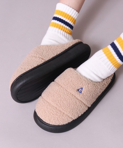 GERRY(ジェリー)の「(AC)【GERRY】【レディース】ふかふかインソール ボア クロッグ サボ サンダル(スリッポン・レディース・アイボリー/ブラック/ベージュ・MEDIUM/LARGE/X-LARGE)」の3枚目の写真