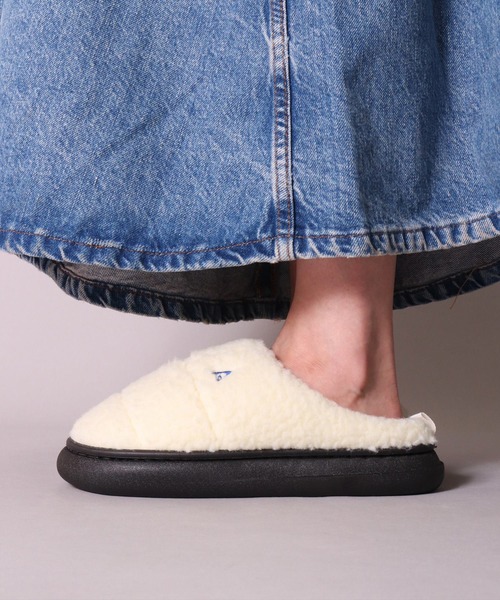 GERRY(ジェリー)の「(AC)【GERRY】【レディース】ふかふかインソール ボア クロッグ サボ サンダル(スリッポン・レディース・アイボリー/ブラック/ベージュ・MEDIUM/LARGE/X-LARGE)」の5枚目の写真