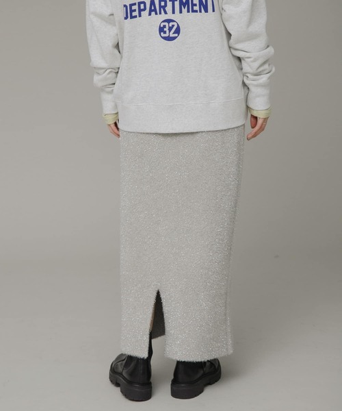 URBAN RESEARCH Sonny Label（アーバンリサーチサニーレーベル）の「ラメニットスカート（スカート・レディース・ライトベージュ/ブラック・FREE）」の14枚目の写真