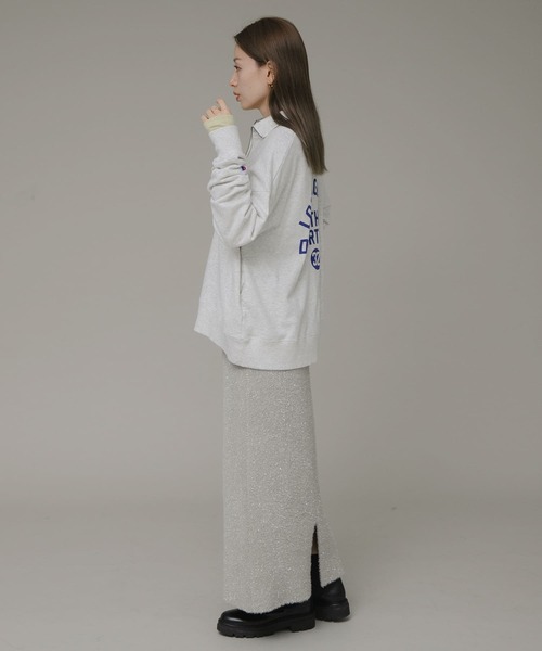 URBAN RESEARCH Sonny Label（アーバンリサーチサニーレーベル）の「ラメニットスカート（スカート・レディース・ライトベージュ/ブラック・FREE）」の17枚目の写真