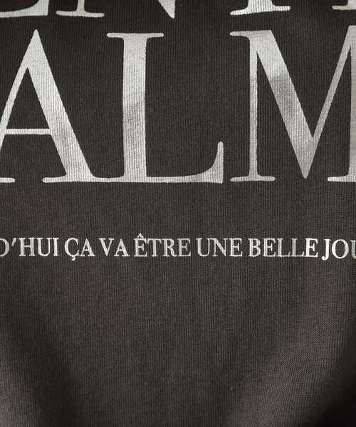 OPAQUE.CLIP（オペークドットクリップ）の「◆箔ロゴプリント ロングTシャツ【洗濯機洗い可】（Tシャツ/カットソー・レディース・ブラウン系/ホワイト/ダークグレー・38/40）」の11枚目の写真