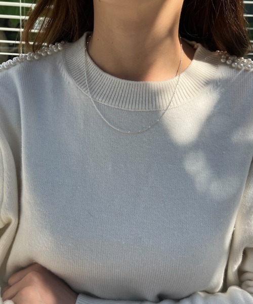 silver925 × ciite' （シルバーキューニーゴシーテ）の「【silver925】ball chain necklace / ボールチェーンネックレス（ネックレス・レディース・シルバー/ゴールド・FREE）」の7枚目の写真