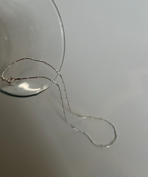 silver925 × ciite' （シルバーキューニーゴシーテ）の「【silver925】ball chain necklace / ボールチェーンネックレス（ネックレス・レディース・シルバー/ゴールド・FREE）」の8枚目の写真
