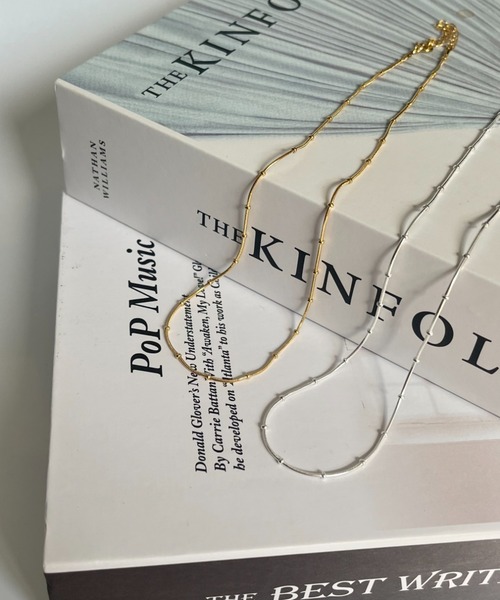 silver925 × ciite' （シルバーキューニーゴシーテ）の「【silver925】ball chain necklace / ボールチェーンネックレス（ネックレス・レディース・シルバー/ゴールド・FREE）」の11枚目の写真