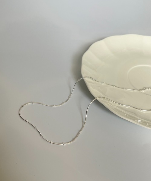 silver925 × ciite' （シルバーキューニーゴシーテ）の「【silver925】ball chain necklace / ボールチェーンネックレス（ネックレス・レディース・シルバー/ゴールド・FREE）」の13枚目の写真