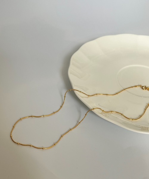 silver925 × ciite' （シルバーキューニーゴシーテ）の「【silver925】ball chain necklace / ボールチェーンネックレス（ネックレス・レディース・シルバー/ゴールド・FREE）」の15枚目の写真