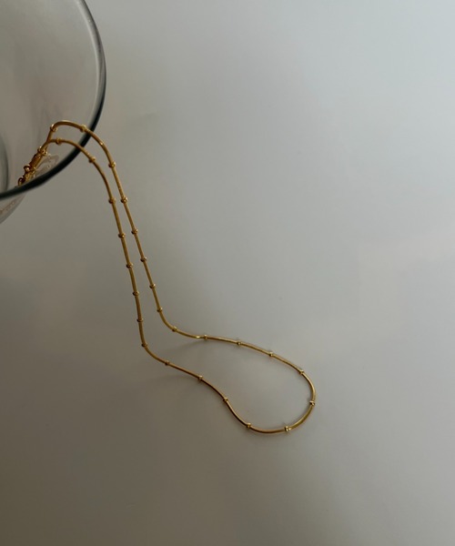 silver925 × ciite' （シルバーキューニーゴシーテ）の「【silver925】ball chain necklace / ボールチェーンネックレス（ネックレス・レディース・シルバー/ゴールド・FREE）」の18枚目の写真