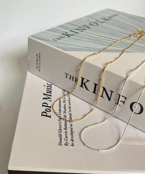 silver925 × ciite' （シルバーキューニーゴシーテ）の「【silver925】ball chain necklace / ボールチェーンネックレス（ネックレス・レディース・シルバー/ゴールド・FREE）」の19枚目の写真