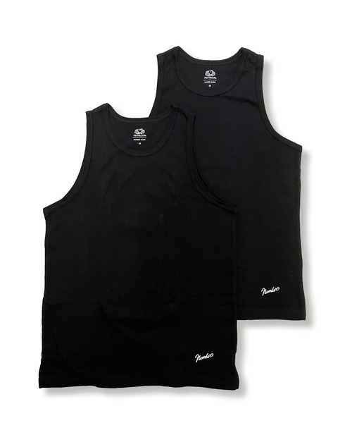 FRUIT OF THE LOOM（フルーツオブザルーム）の「【FRUIT OF THE LOOM/フルーツオブザルーム】FTLxNUMBER(N)INE 2パックタンクトップ（タンクトップ・メンズ・ブラック/ホワイト・L/XL/M）」の2枚目の写真