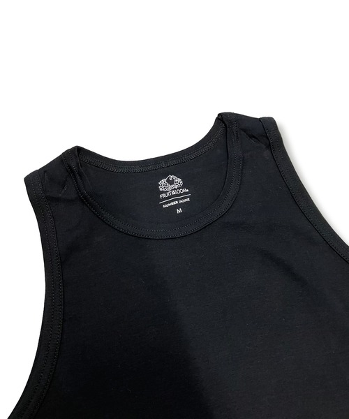 FRUIT OF THE LOOM（フルーツオブザルーム）の「【FRUIT OF THE LOOM/フルーツオブザルーム】FTLxNUMBER(N)INE 2パックタンクトップ（タンクトップ・メンズ・ブラック/ホワイト・L/XL/M）」の3枚目の写真