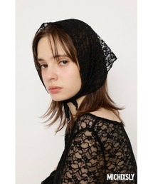 MICHIXSLY LACE HEAD ACCE ミチスライ レース スカーフ