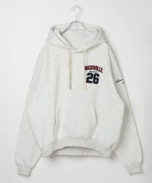 PBLIM(ページボーイリム)の「《UNISEX》No.26ライトフーディ(スウェット・レディース・ダークブラウン/グレー・FREE)」の11枚目の写真