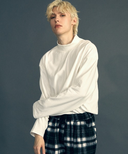 セール】High neck oversized fleece inner top / ハイネックオーバー