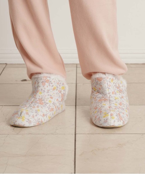 KID BLUE(キッドブルー)の「キッドブルー -裏シャギーガーニッシュフラワー -ルームシューズ -KGAW240 -kidblue(ルームシューズ/スリッパ・レディース・アイボリー/サックスブルー・-)」の6枚目の写真