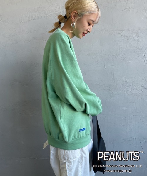 SEQUENZ（シークエンズ）の「[SEQUENZ/シークエンズ] PEANUTS ヴィンテージライクプリント フェードスウェット（スウェット・レディース・レッド/グリーン/ブラック/グレー・M/L/XL）」の16枚目の写真