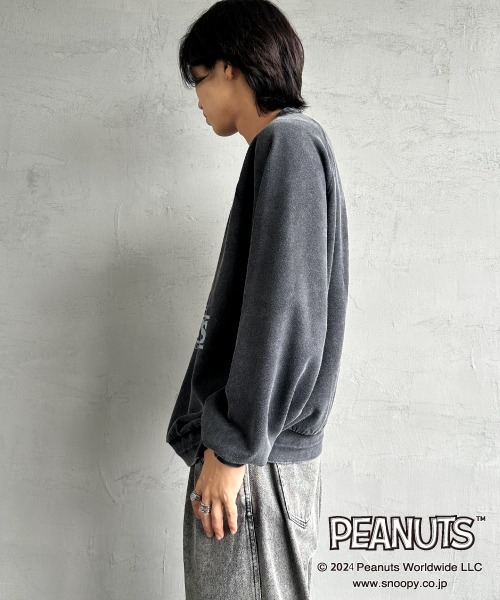 フェードスウェット セール】[SEQUENZ/シークエンズ] PEANUTS ヴィンテージライクプリント