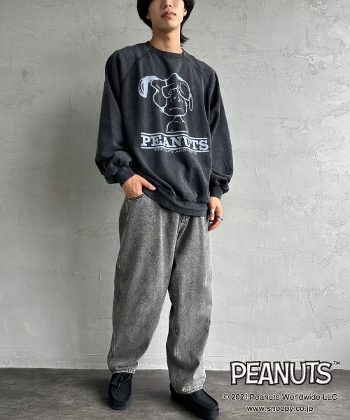 セール】[SEQUENZ/シークエンズ] PEANUTS ヴィンテージライクプリント