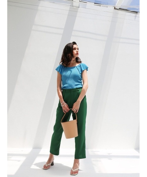 Katrin TOKYO(カトリーントーキョー)の「color tuck pants(その他パンツ・レディース・グリーン/ピンク・S/M)」の12枚目の写真