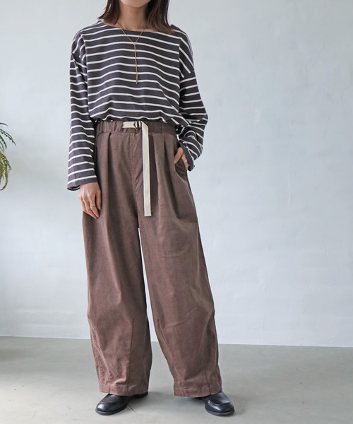 ダブルタックボリュームコーデュロイパンツ(その他パンツ)|Crisp(クリスプ)