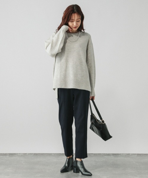 GLOBAL WORK(グローバルワーク)の「フワフワHug meクルー/115920(ニット/セーター・レディース・ダークブラウン/オートミール/ラベンダー/オリーブ/グレイッシュブルー/ライトピンク・REGULAR/SHORT)」の21枚目の写真